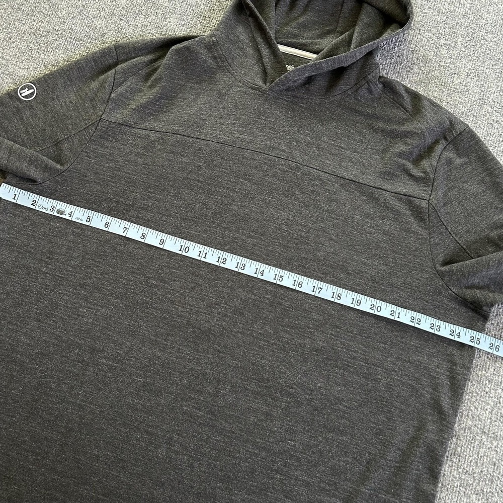 Johnnie-O Hoodie Mens XL Black Remmy Performance UPF 50 Pullover Lightweight - Picture 9 of 13
